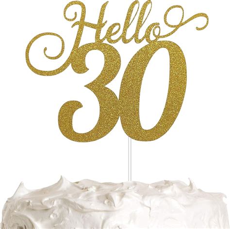 Buy Hello Cake Topper Th Birthday Th Wedding Anniversary Cake