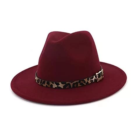 Sombrero Fedora De Fieltro Ala Ancha Con Cintur N Mercadolibre