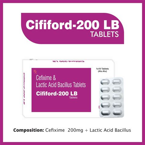 Cefixime With Lactic Acid Bacillus Tablets Mg At Rs Stripe In