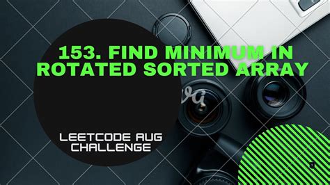 Find Minimum In Rotated Sorted Array Youtube