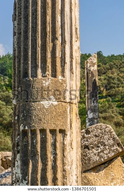 Euromus Euromos Ancient City Temple Zeus Stock Photo 1386701501