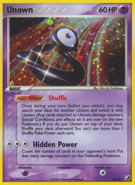 Unown B Unseen Forces Pokemon Card