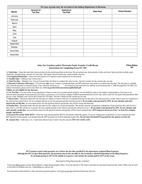 Indiana Form St Fill Out Printable Pdf Forms Online