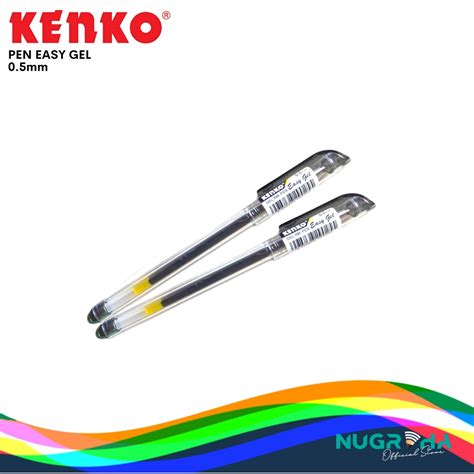 Jual BALLPOINT PULPEN PENA KENKO EASY GEL HITAM Shopee Indonesia