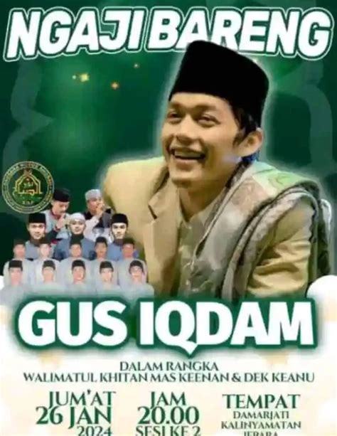 Gus Iqdam Akan Keliling Pengajian Di Jawa Tengah Catat Tanggalnya