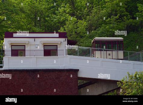 Babbacombe Funicular Cliff Railway 1926 Against The Acid Green Of