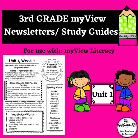 3rd Grade My View Literacy Parent Newsletters Student Study Guides For