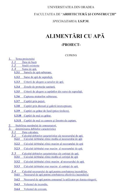 Pdf Alimentari Cu Apa Proiect Complex Dokumen Tips