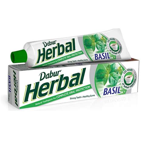 Dubur Herbal Toothpaste Basil 155g Fresh Earth