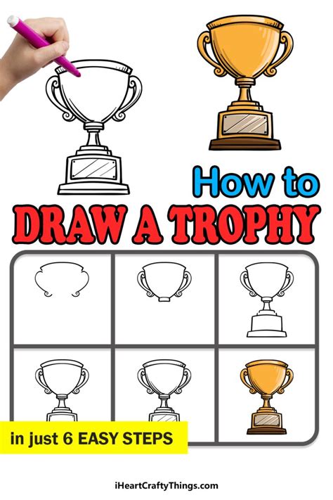 Trophy Drawing - How To Draw A Trophy Step By Step