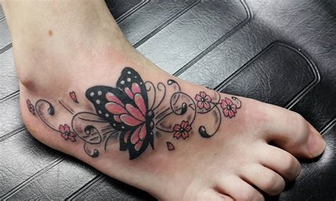 Vlinder Tattoo Op Voet Tattooshop Ink Heaven