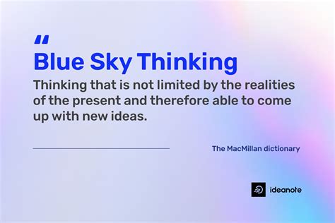 Generate a Cascade of Ideas With Blue Sky Thinking | Ideanote Blog