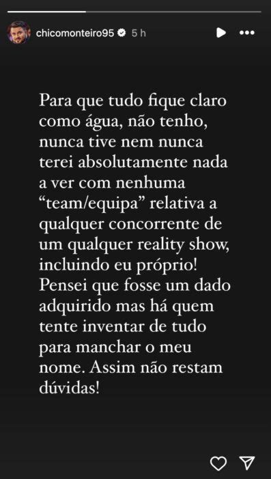 Francisco Monteiro Emite Comunicado E Garante Nunca Tive Nem Nunca