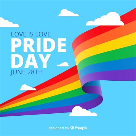 Free Vector | Pride day flag