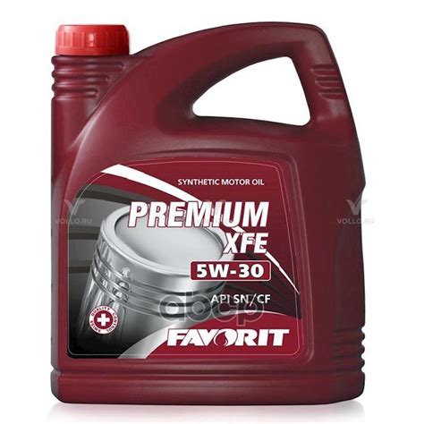 Масло моторное синтетическое Favorit Premium XFE 5W-30, 4л - купить в ...