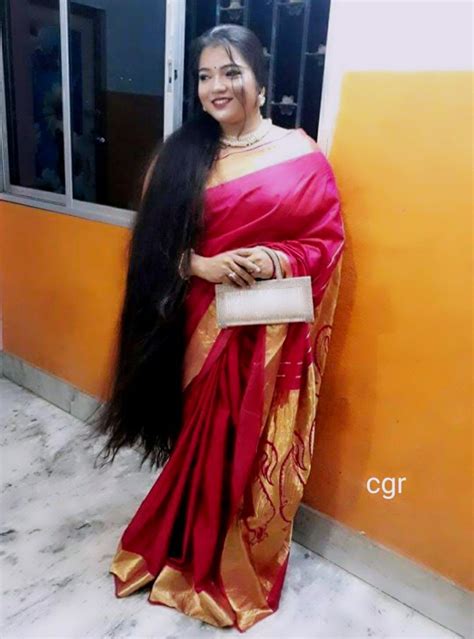 Long Black Hair Long Hair Girl Beautiful Long Hair Beautiful Saree Gorgeous Loose