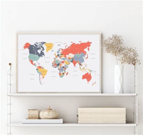 The Small World Map Poster: A Perfect Addition To Your Home Decor ...