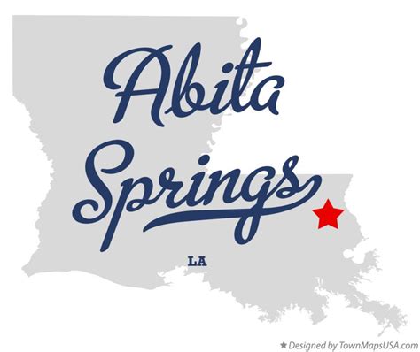 Map of Abita Springs, LA, Louisiana