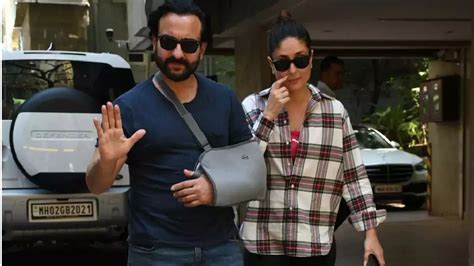 Saif Ali Khan Got Discharge From Hospital With Plaster On The Hand He