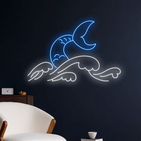 Mermaid Tail Neon Sign Mermaid Tail Led Sign Mermaid Neon Light