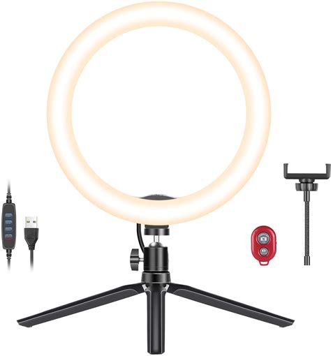 Gadget And Ts Ohotter 10 Inch Led Ring Light Selfie Ring Light With