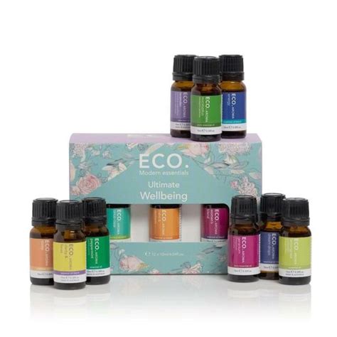 Eco Aroma Essential Oil Ultimate Wellbeing 10ml X 12 Oils For Sale