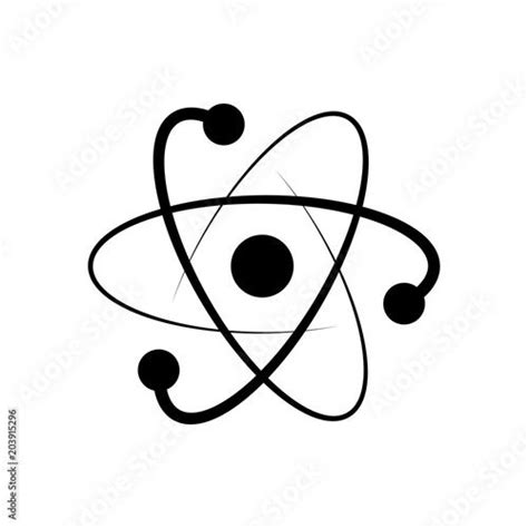 scientific atom symbol, logo, simple icon | Simple icon, Symbols, ? logo