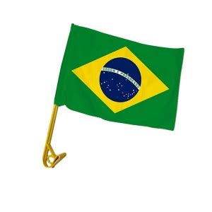 Bandeira Brasil Tecido Para Carros 30cm X 45cm 1unidade Embaleme