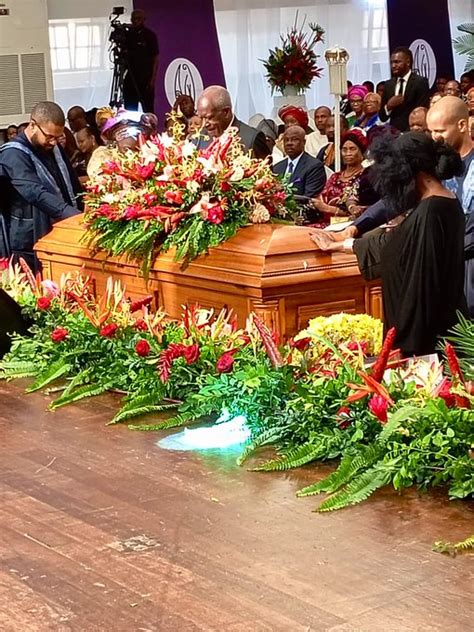 Photos Sanwo Olu Abiodun Dangote Attend Funeral Ceremony Of Akintola