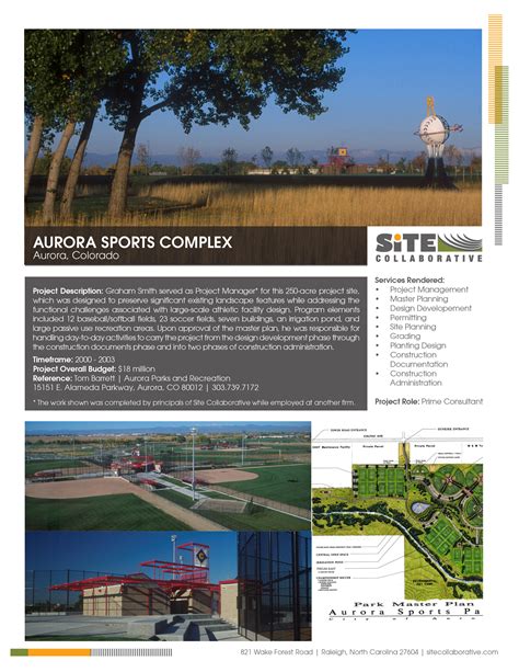 Aurora Sports Park — Site Collaborative - Landscape Architecture and ...