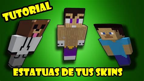 COMO HACER ESTATUAS EN MINECRAFT YouTube