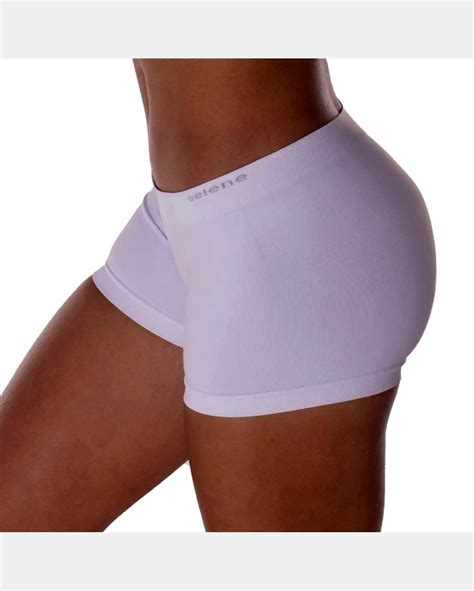 Riachuelo Calcinha Boxer Selene Sem Costura Feminina Branco