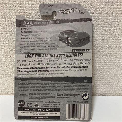 Yahoo オークション Hot Wheels FERRARI FF 2011 NEW MODELS