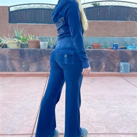 Juicy Couture Women S Blue Joggers Tracksuits Depop