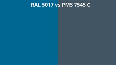 Ral 5017 Vs Pms 7545 C Ral Colour Chart Uk