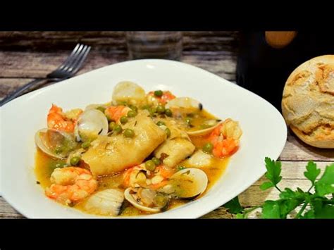 Merluza En Salsa Verde Con Gambas Y Almejas Daviro