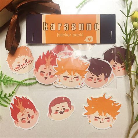 Karasuno Haikyuu Sticker Pack Etsy