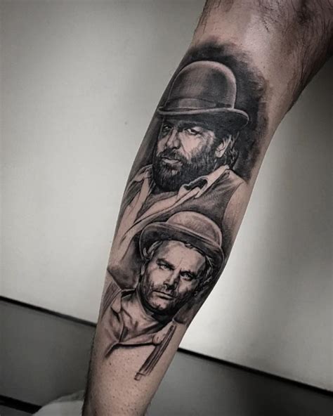 Bud Spencer Terence Hill R Tattoo Portrait Tattoo Hills Quick