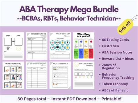 Aba Therapy Notes Rbt Bcba Behavior Technician Note Sheets Etsy