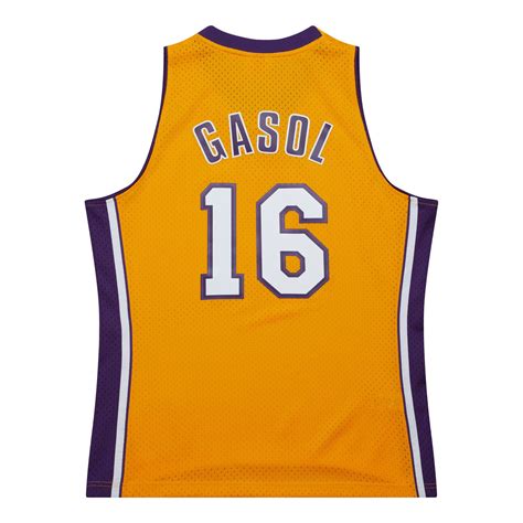 Pau Gasol Los Angeles Lakers Hwc Throwback Nba Swingman Jersey