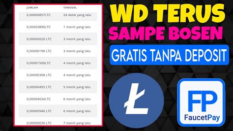 Mining Litecoin Gratis Tanpa Deposit Langsung Bisa Whitdrow Youtube