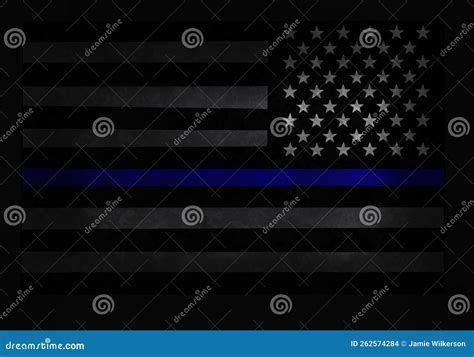 US flag with blue stripe stock illustration. Illustration of plan ...