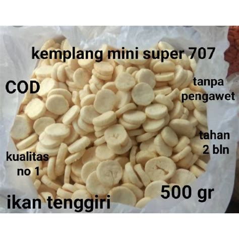 Jual Kemplang Mini Super 500 Gr Palembang Ikan Tenggiri Kerupuk Mini