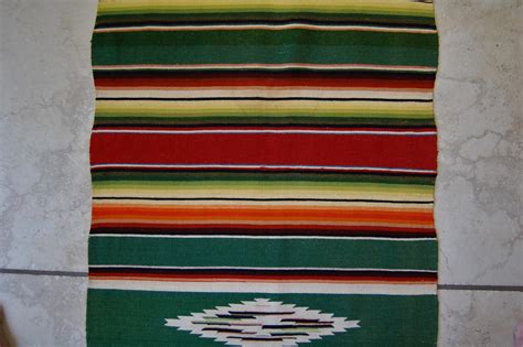 40s Mexican Saltillo Serape Shawl Blanket Weaving Wool Long Etsy