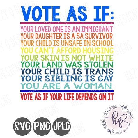 Vote For Your Rights Svg Womens Rights Design Etsy