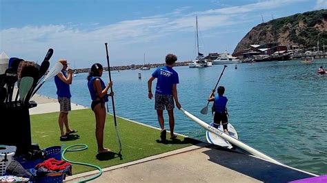 Stand Up Paddleboarding On A Beautiful Hot Summer Day In Dana Point