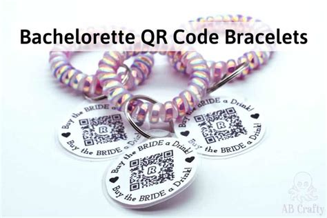 Buy The Bride A Drink Venmo Bracelets DIY QR Code Bracelet AB Crafty