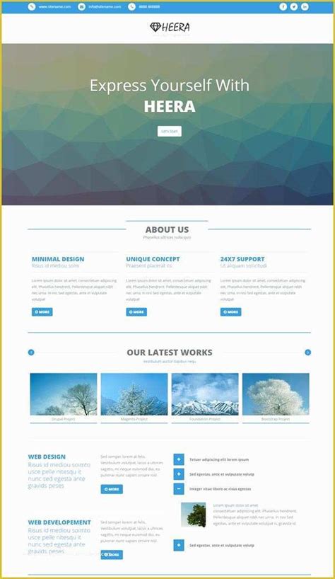 Free Web Templates Bootstrap Of Mobirise Bootstrap Template ...