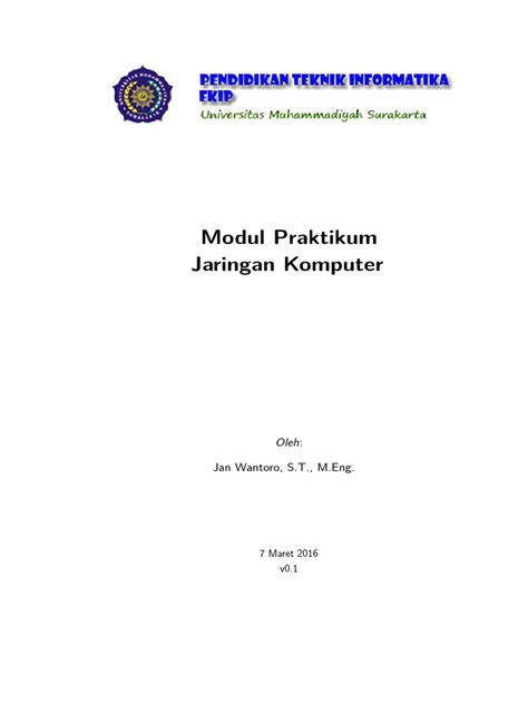 Modul Praktikum Jaringan Komputer Pdf