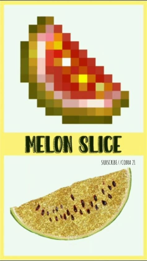 Realistic minecraft golden melon slice : r/Realistic_Minecraft